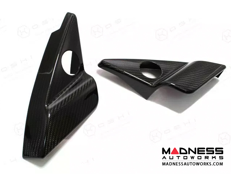 Maserati GranTurismo Interior Trim - Carbon Fiber - Tweeter Triangles Frame Cover Trim Kit